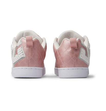 Pink Silver Women DC Shoes Court Graffik SE Sneakers | DC-8975301