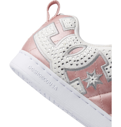 Pink Silver Women DC Shoes Court Graffik SE Sneakers | DC-8975301