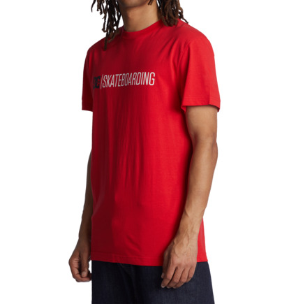 Red Men DC Shoes Minimal T-Shirt | DC-5746801