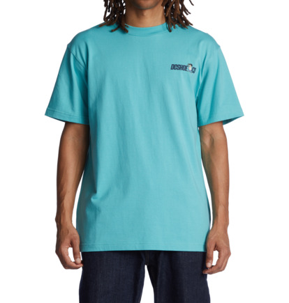 Turquoise Men DC Shoes Fixer Upper T-Shirt | DC-3840751