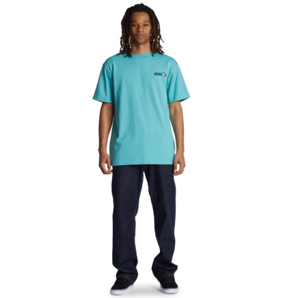 Turquoise Men DC Shoes Fixer Upper T-Shirt | DC-3840751