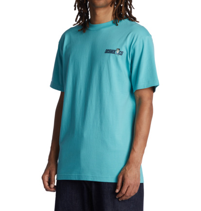 Turquoise Men DC Shoes Fixer Upper T-Shirt | DC-3840751