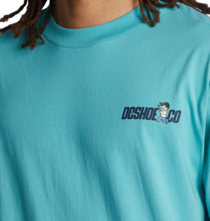 Turquoise Men DC Shoes Fixer Upper T-Shirt | DC-3840751