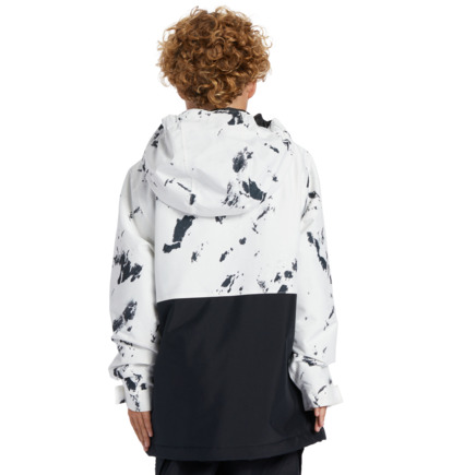 White Camo Kids' DC Shoes Basis Print Technical Snowboard Jackets | DC-4723015