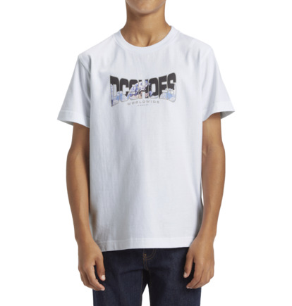 White Kids' DC Shoes Astro T-Shirt | DC-9483105