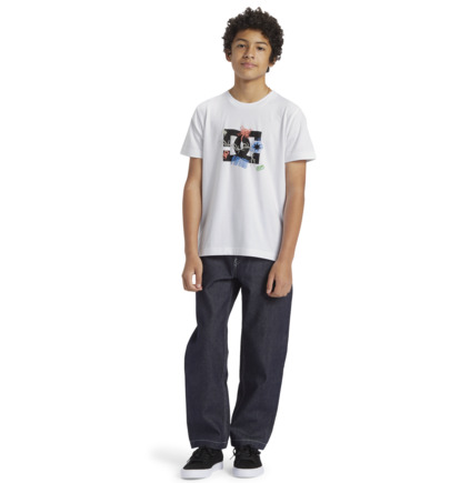 White Kids' DC Shoes Scribble T-Shirt | DC-6381425