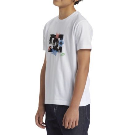 White Kids' DC Shoes Scribble T-Shirt | DC-6381425