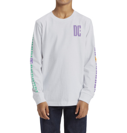 White Kids' DC Shoes Sportster Long Sleeve T-Shirt | DC-5368709