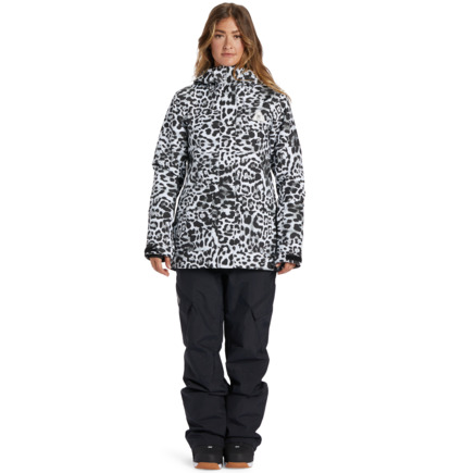 White Leopard Women DC Shoes Cruiser Technical Snowboard Jackets | DC-1496852