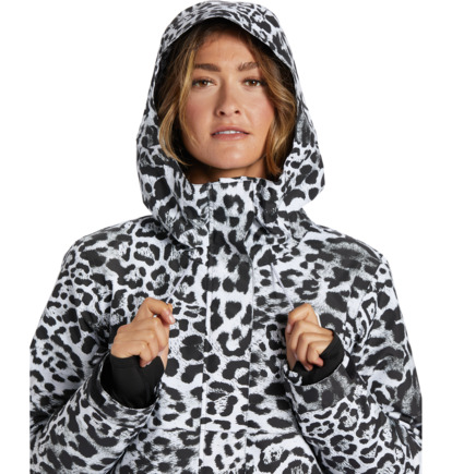 White Leopard Women DC Shoes Cruiser Technical Snowboard Jackets | DC-1496852