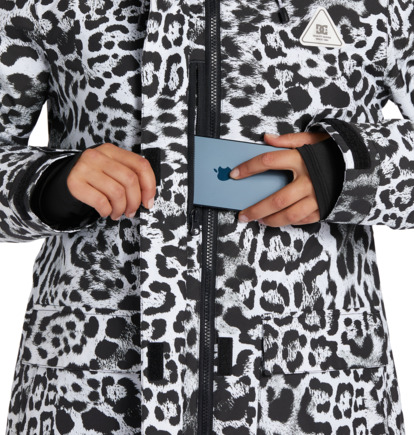 White Leopard Women DC Shoes Cruiser Technical Snowboard Jackets | DC-1496852