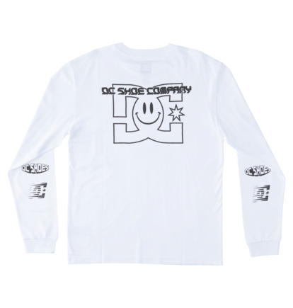 White Men DC Shoes All Smiles Long Sleeve T-Shirt | DC-4069587