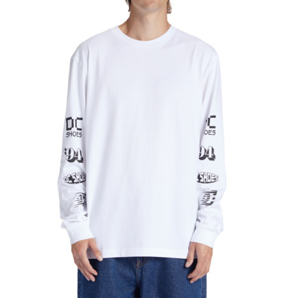 White Men DC Shoes All Smiles Long Sleeve T-Shirt | DC-4069587