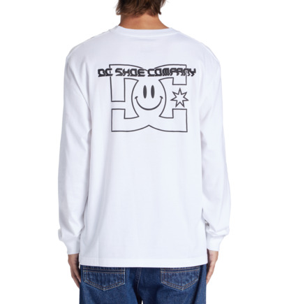 White Men DC Shoes All Smiles Long Sleeve T-Shirt | DC-4069587