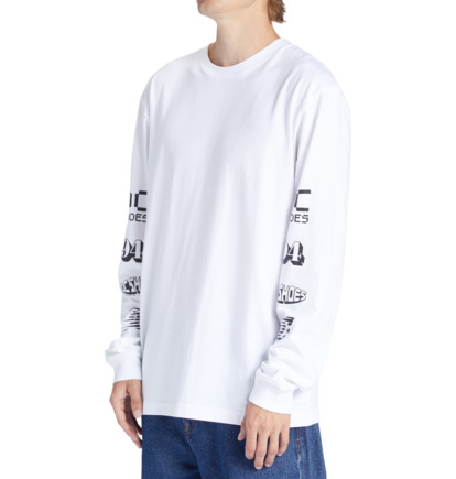 White Men DC Shoes All Smiles Long Sleeve T-Shirt | DC-4069587