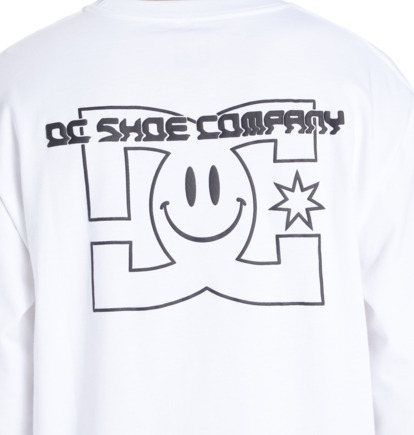 White Men DC Shoes All Smiles Long Sleeve T-Shirt | DC-4069587