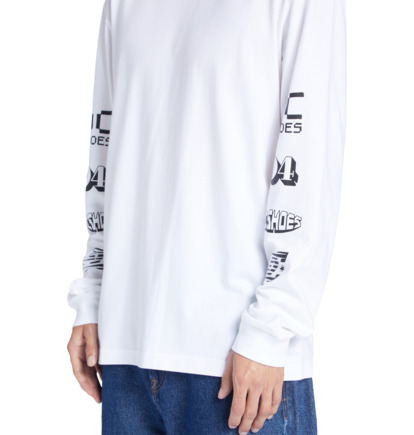 White Men DC Shoes All Smiles Long Sleeve T-Shirt | DC-4069587