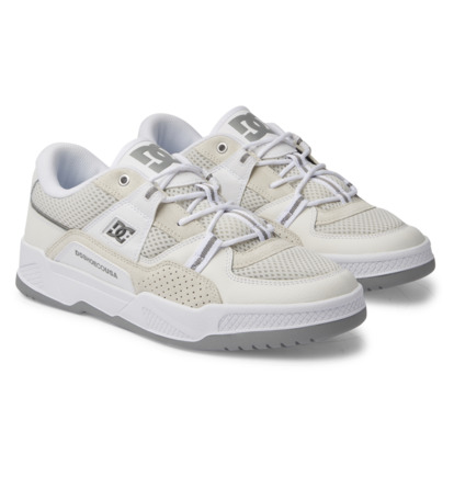 White Men DC Shoes Construct Sneakers | DC-6301254