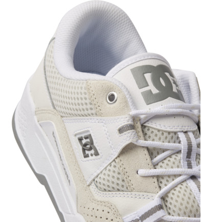 White Men DC Shoes Construct Sneakers | DC-6301254