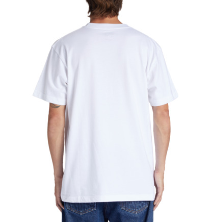 White Men DC Shoes Crushed Glass T-Shirt | DC-5263094