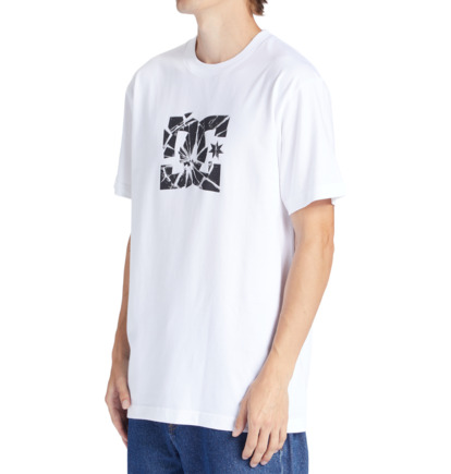 White Men DC Shoes Crushed Glass T-Shirt | DC-5263094