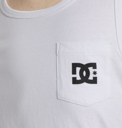 White Men DC Shoes DC Star Pocket T-Shirt | DC-9152064