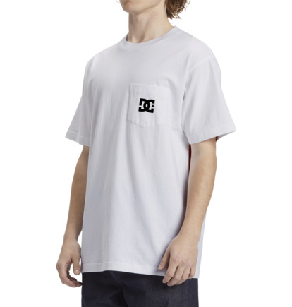 White Men DC Shoes DC Star Pocket T-Shirt | DC-6803254