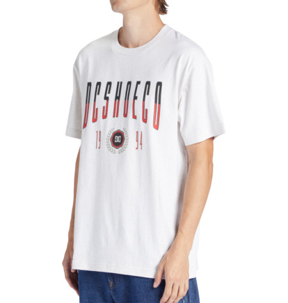 White Men DC Shoes Dropout T-Shirt | DC-3172589