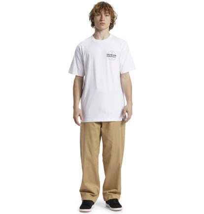 White Men DC Shoes Eurostep T-Shirt | DC-1892306