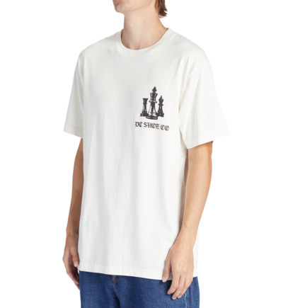 White Men DC Shoes Kings Game T-Shirt | DC-2507846