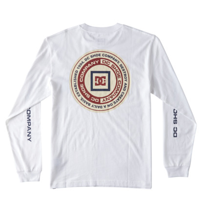 White Men DC Shoes Old Head Long Sleeve T-Shirt | DC-6548921