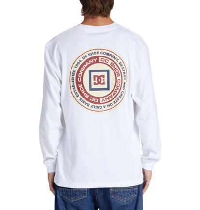 White Men DC Shoes Old Head Long Sleeve T-Shirt | DC-6548921