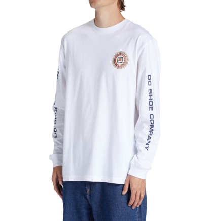 White Men DC Shoes Old Head Long Sleeve T-Shirt | DC-6548921