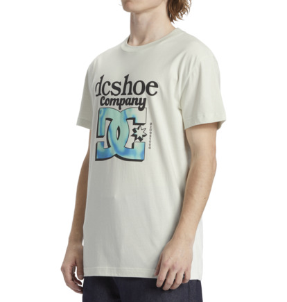 White Men DC Shoes Overspray T-Shirt | DC-7305826