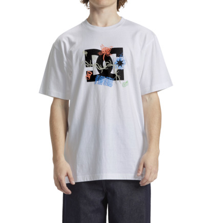 White Men DC Shoes Scribble T-Shirt | DC-3475801