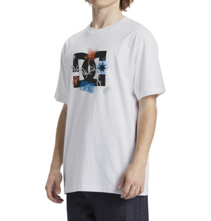 White Men DC Shoes Scribble T-Shirt | DC-3475801