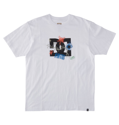 White Men DC Shoes Scribble T-Shirt | DC-3475801