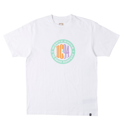 White Men DC Shoes Sport Circle Crew Neck T-Shirt | DC-7428910