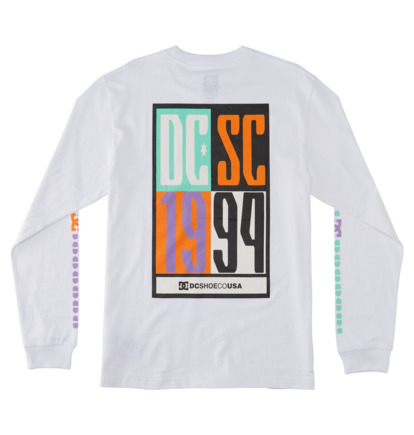 White Men DC Shoes Sportster Long Sleeve T-Shirt | DC-4823971