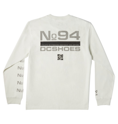 White Men DC Shoes Static 94 Long Sleeve T-Shirt | DC-6487532