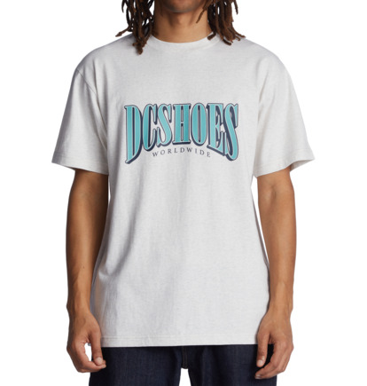 White Men DC Shoes Tall Stack T-Shirt | DC-3725018