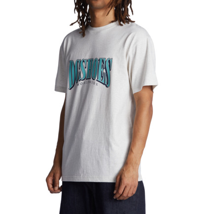 White Men DC Shoes Tall Stack T-Shirt | DC-3725018