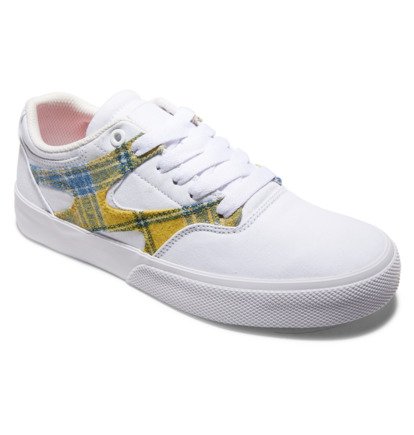 White Women DC Shoes Kalis Vulc Sneakers | DC-3180762