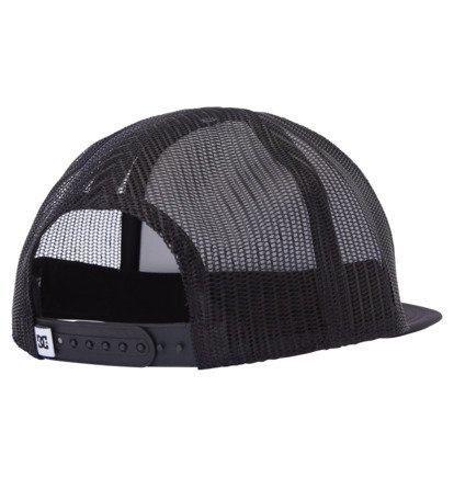 White / Black Men DC Shoes Gas Station Trucker Cap | DC-7351642