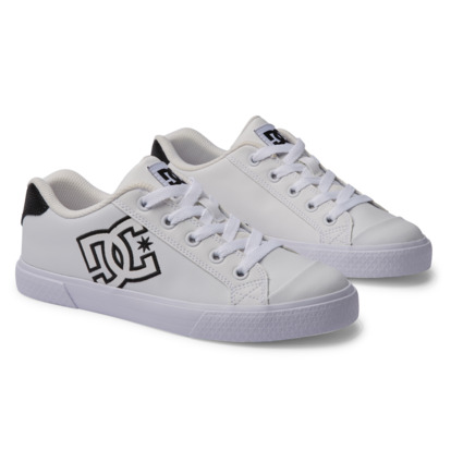 White / Black Women DC Shoes Chelsea Sneakers | DC-4801572