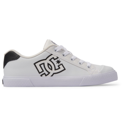 White / Black Women DC Shoes Chelsea Sneakers | DC-4801572