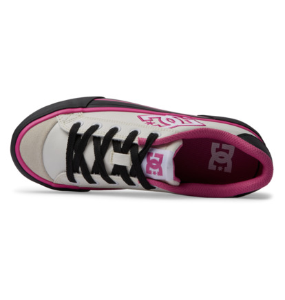 White / Black / Pink Women DC Shoes Chelsea Platform Sneakers | DC-6740582