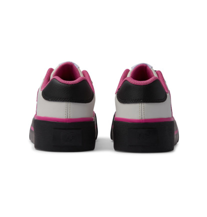 White / Black / Pink Women DC Shoes Chelsea Platform Sneakers | DC-6740582