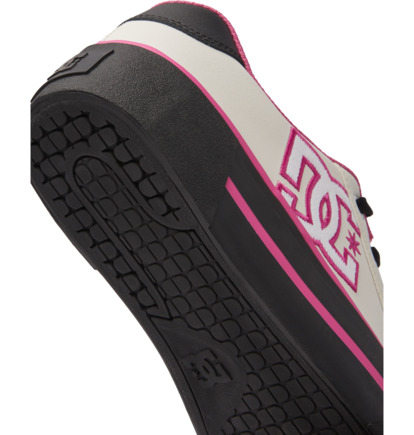 White / Black / Pink Women DC Shoes Chelsea Platform Sneakers | DC-6740582