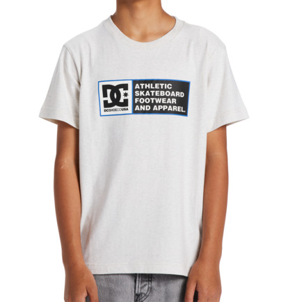 White / Blue Kids' DC Shoes DC Density Zone Short Sleeve T-Shirt | DC-1057263